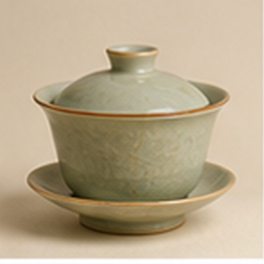 古韵青瓷盖碗 · 收藏佳品