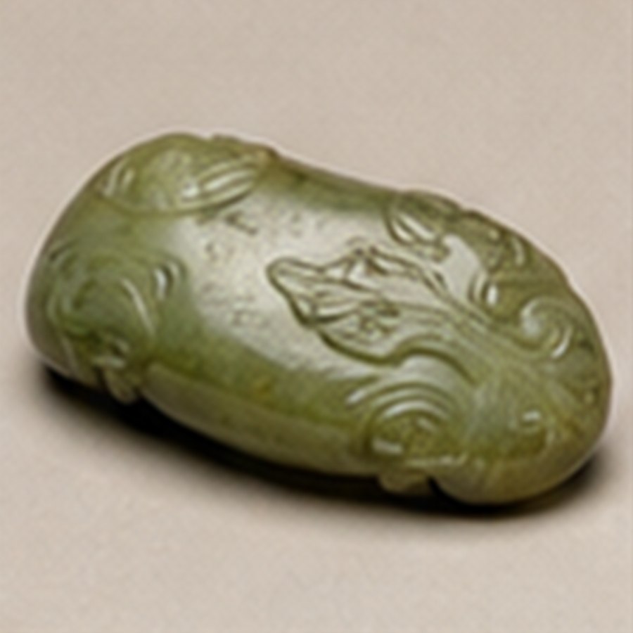 精品黄玉福寿把件 · 陈设雅致