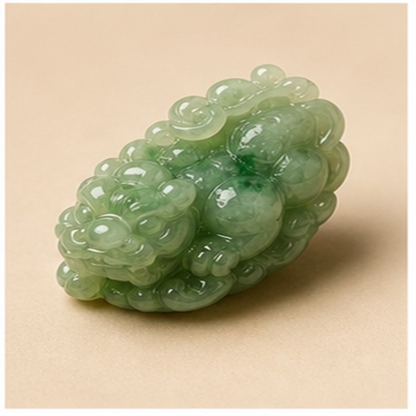 旧藏翡翠翡翠蛋面雅致小品