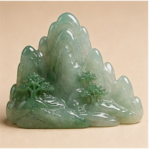 高端旧藏翡翠翡翠蛋面可陈设